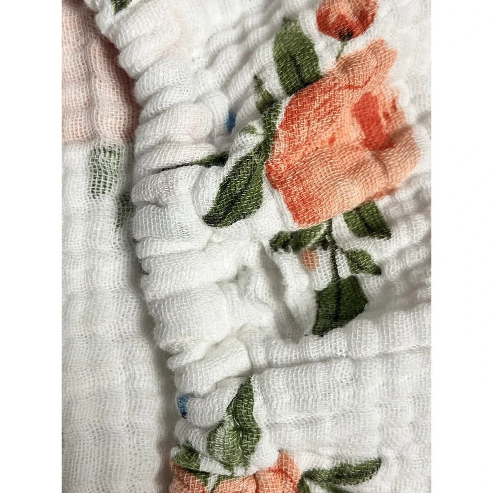 Little Unicorn Cotton Muslin Baby Changing Pad Cover &‎ Swaddle Watercolor Roses